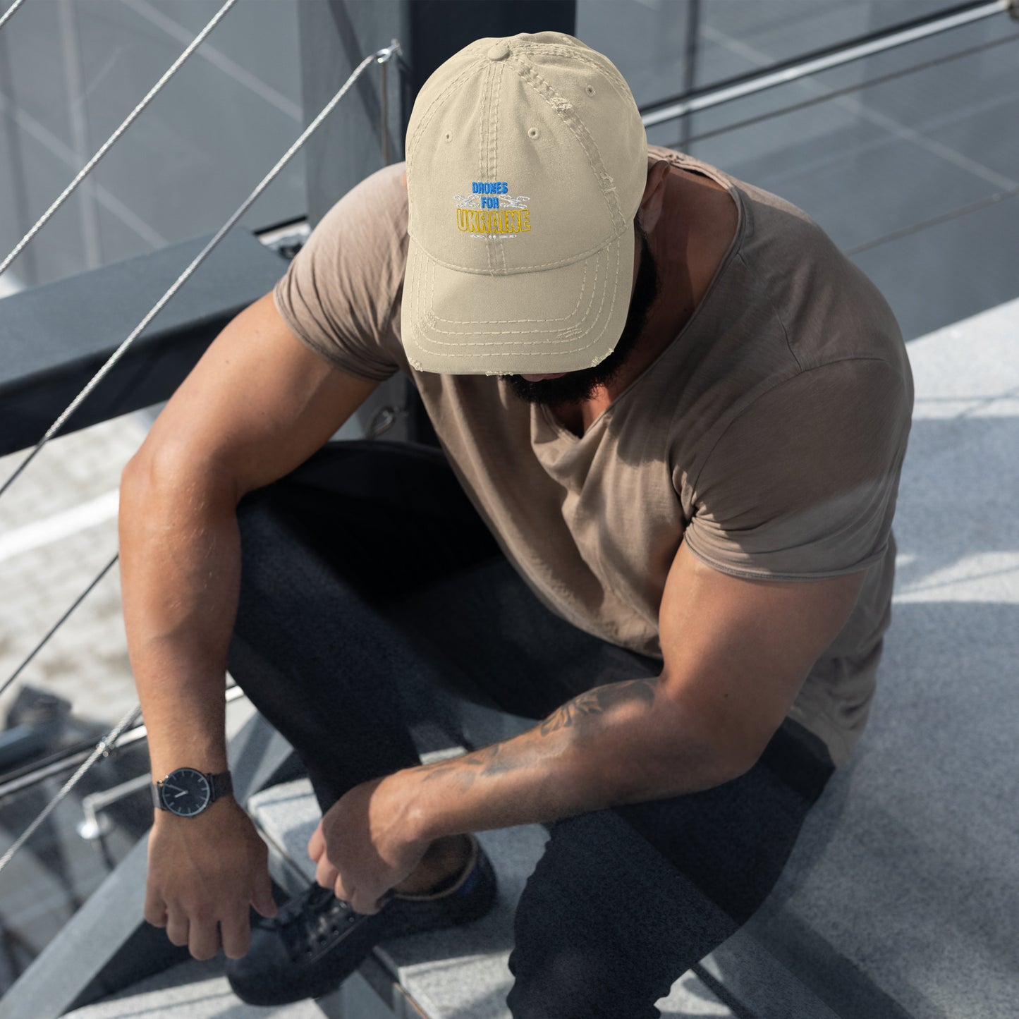 Drony dla Ukrainy Distressed Hat