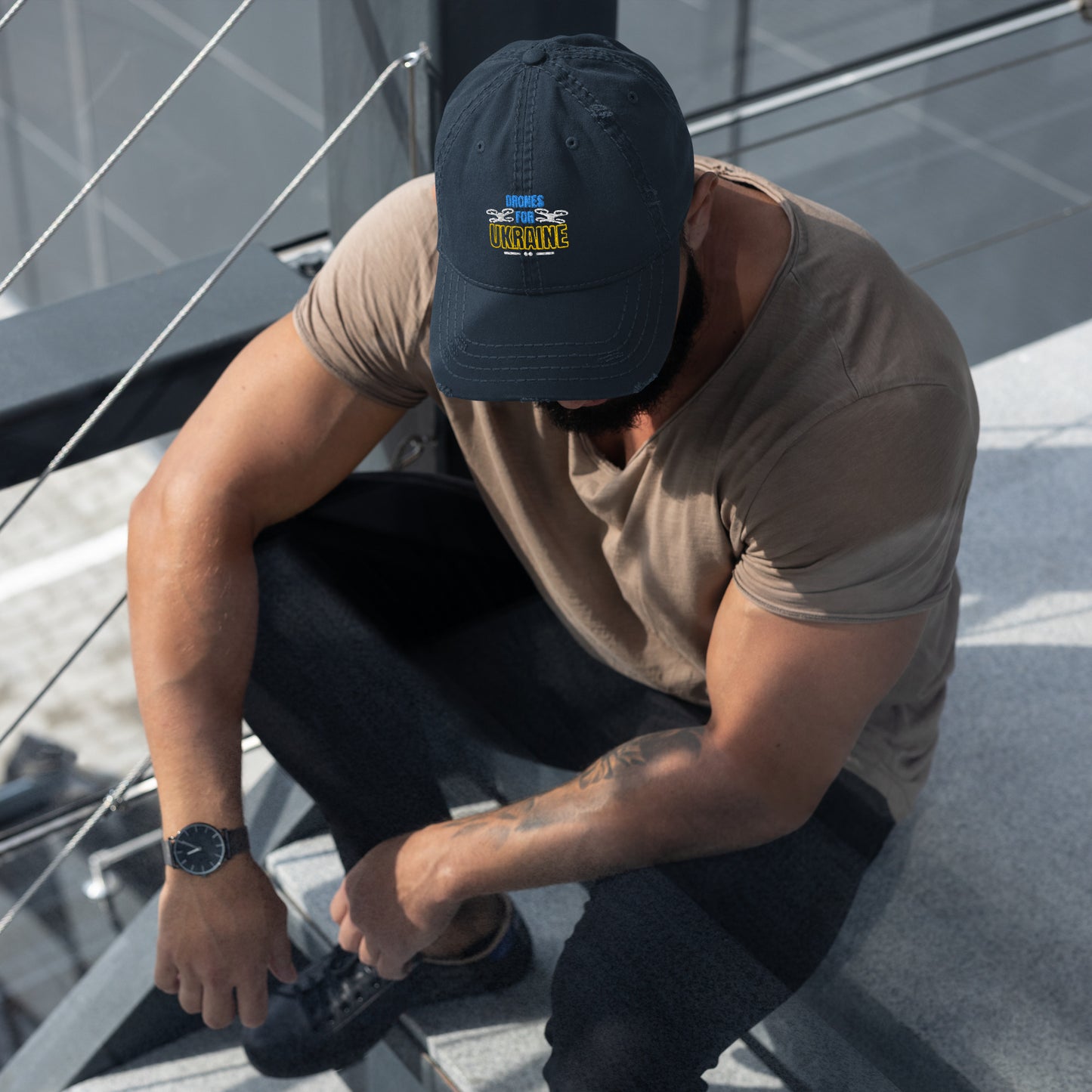 Drony dla Ukrainy Distressed Hat